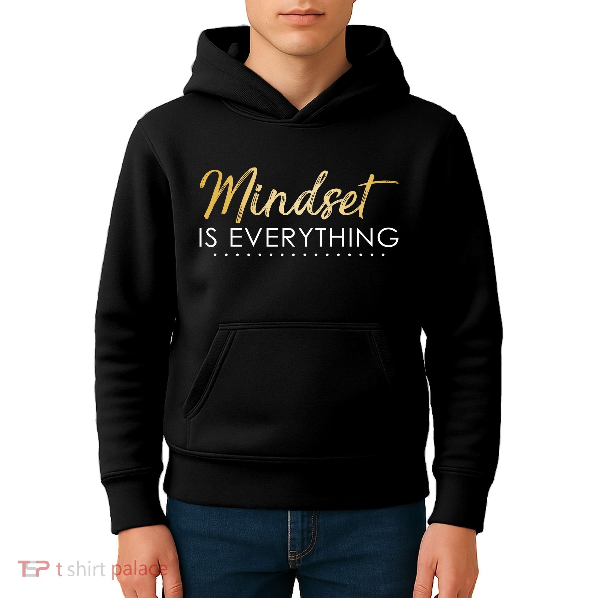 Mindset Is Everything Positive Quote Kids Hoodie