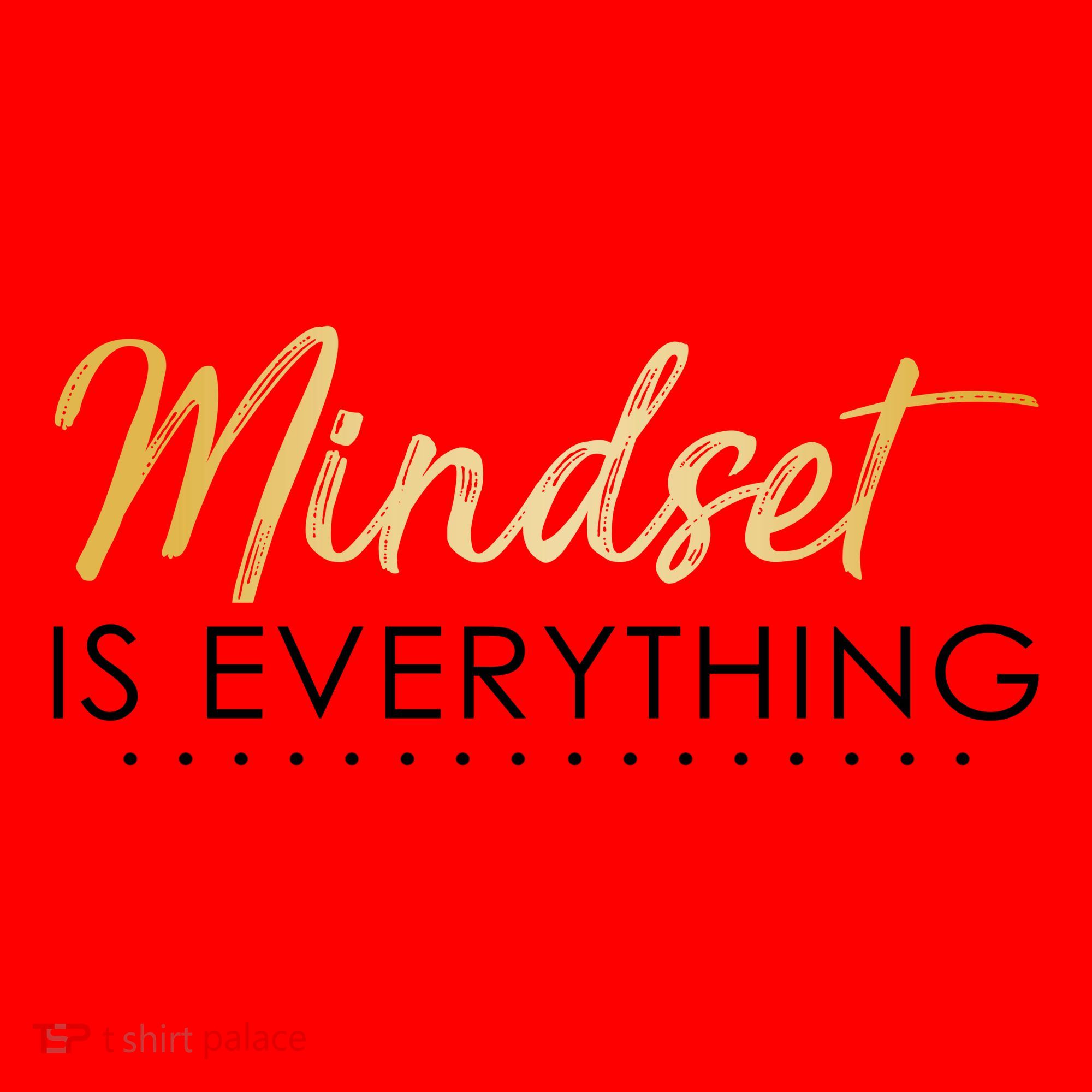 Mindset Is Everything Positive Quote Santa Hat