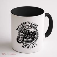 Motorcycling Is Escape From Reality Coffee Mug thumb 1