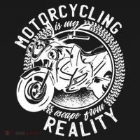 Motorcycling Is Escape From Reality Visor thumb 3