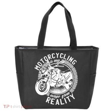 Motorcycling Is Escape From Reality Tote Bag