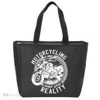 Motorcycling Is Escape From Reality Tote Bag thumb 0