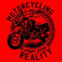 Motorcycling Is Escape From Reality Santa Hat thumb 1