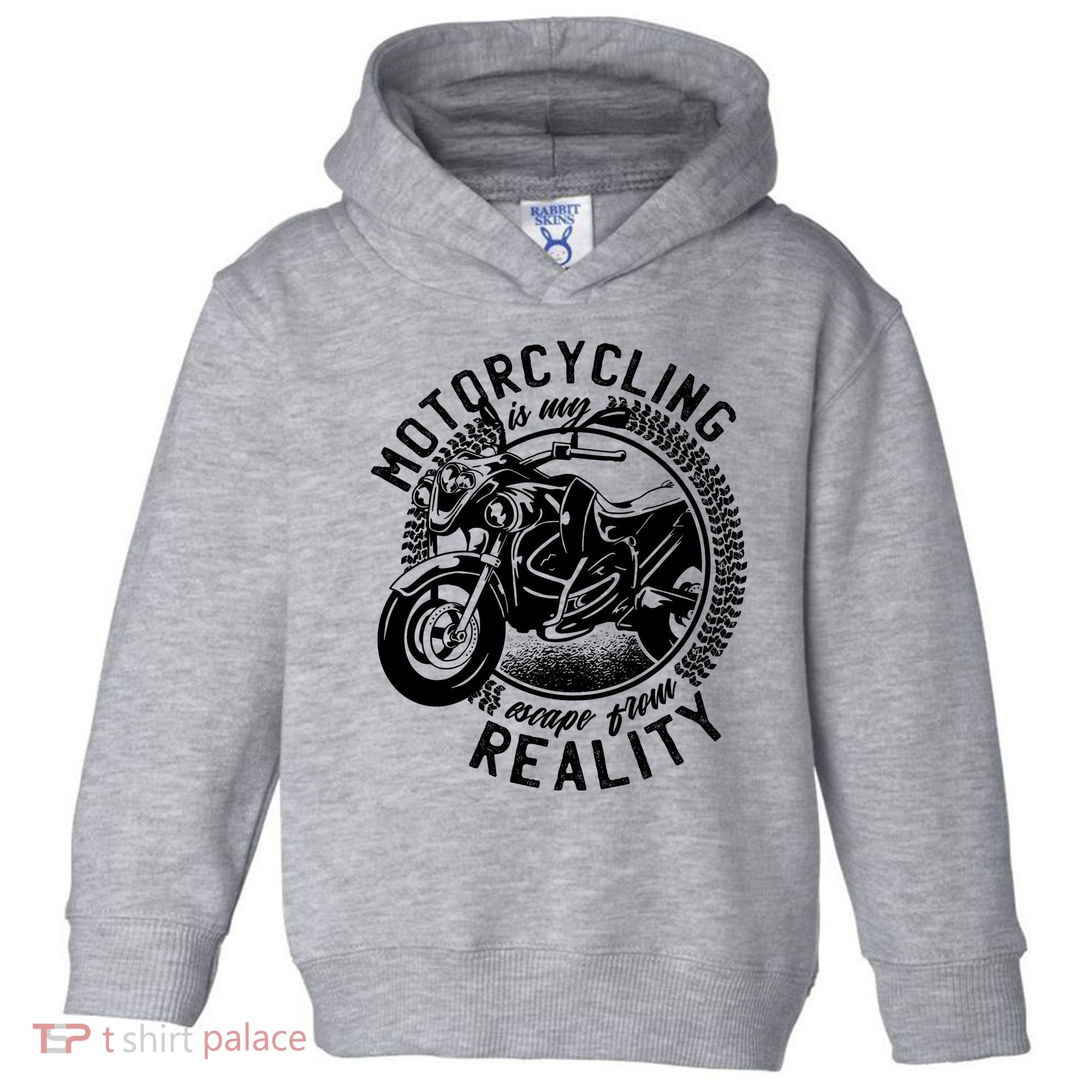 Motorcycling Is Escape From Reality Toddler Hoodie