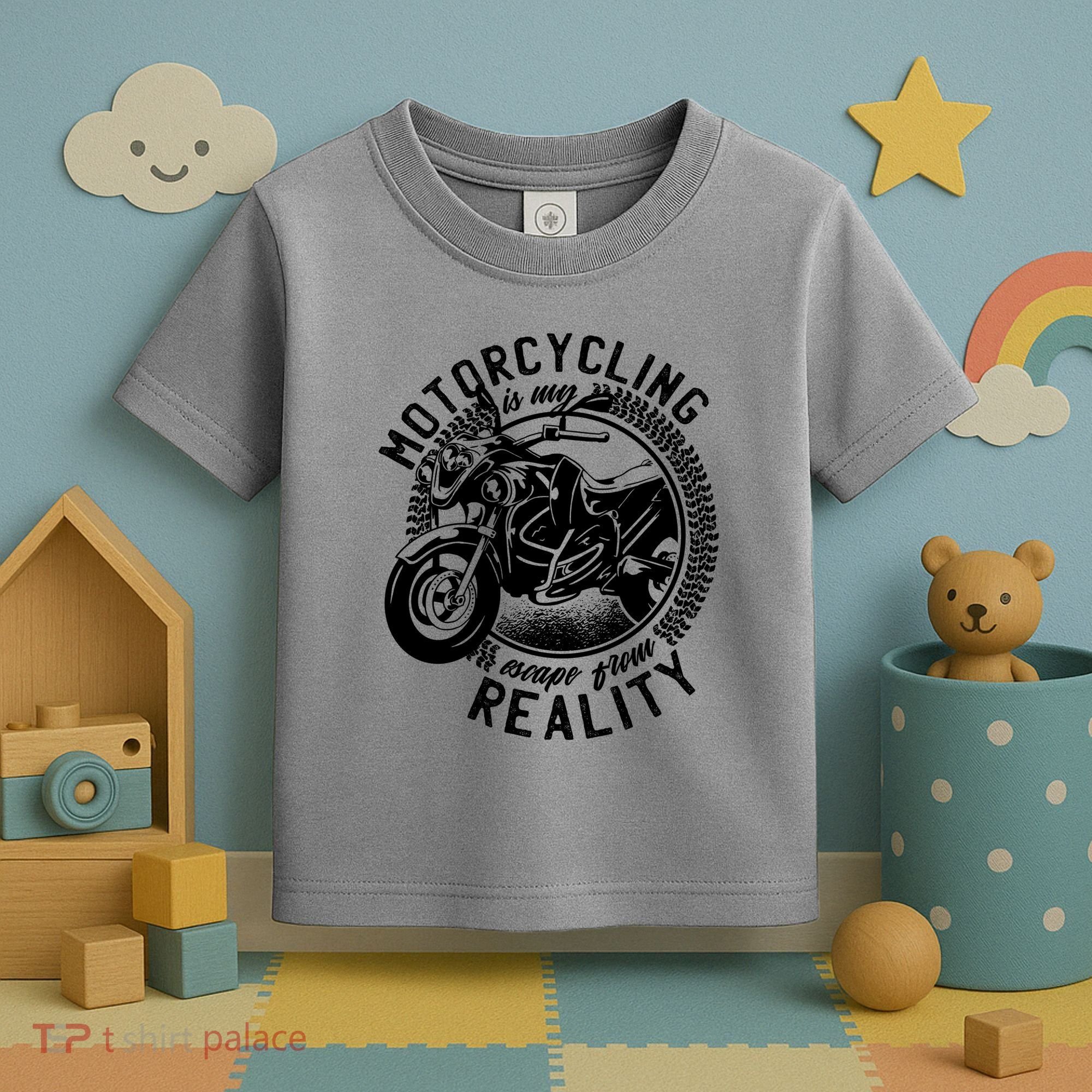 Motorcycling Is Escape From Reality Toddler T-Shirt