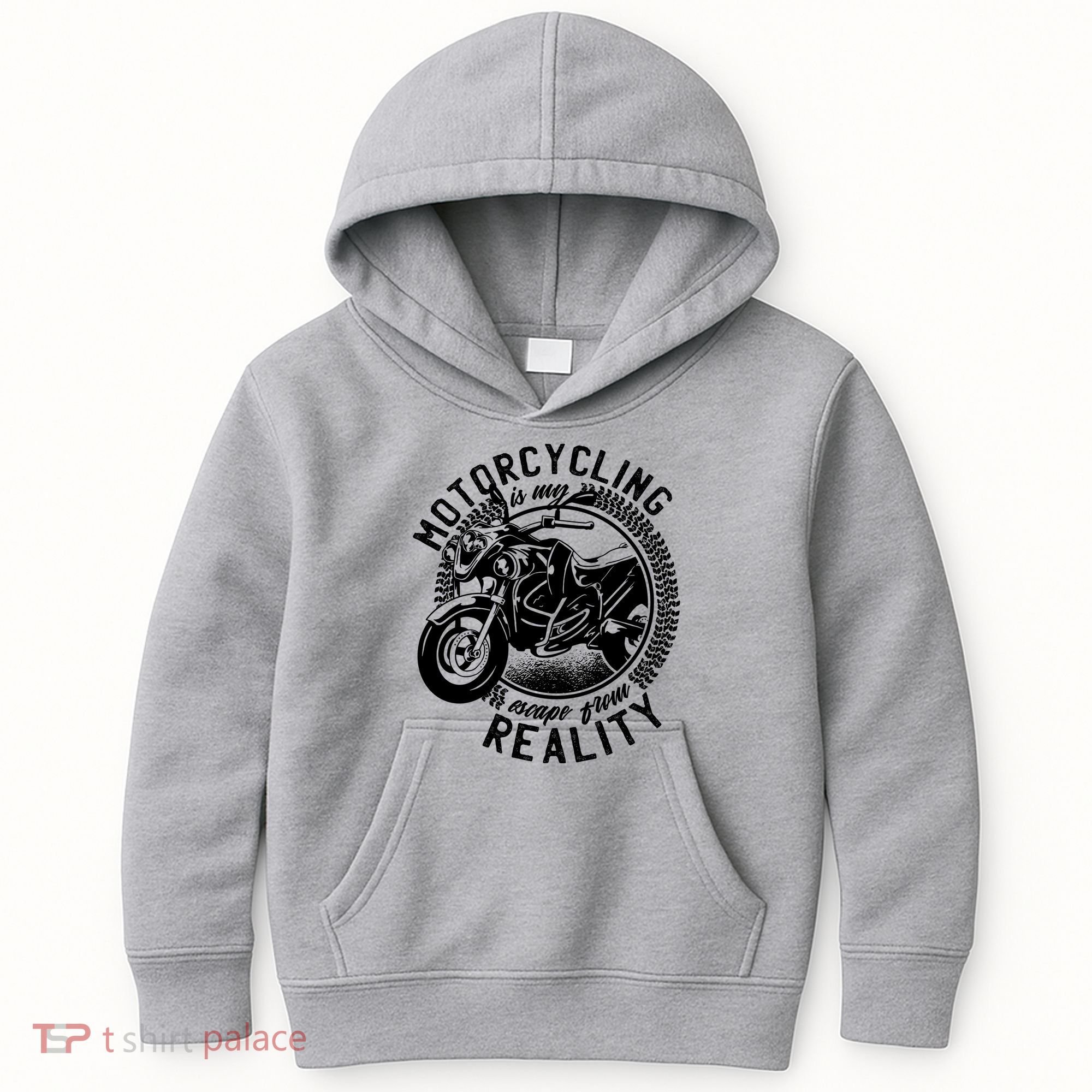 Motorcycling Is Escape From Reality Kids Hoodie