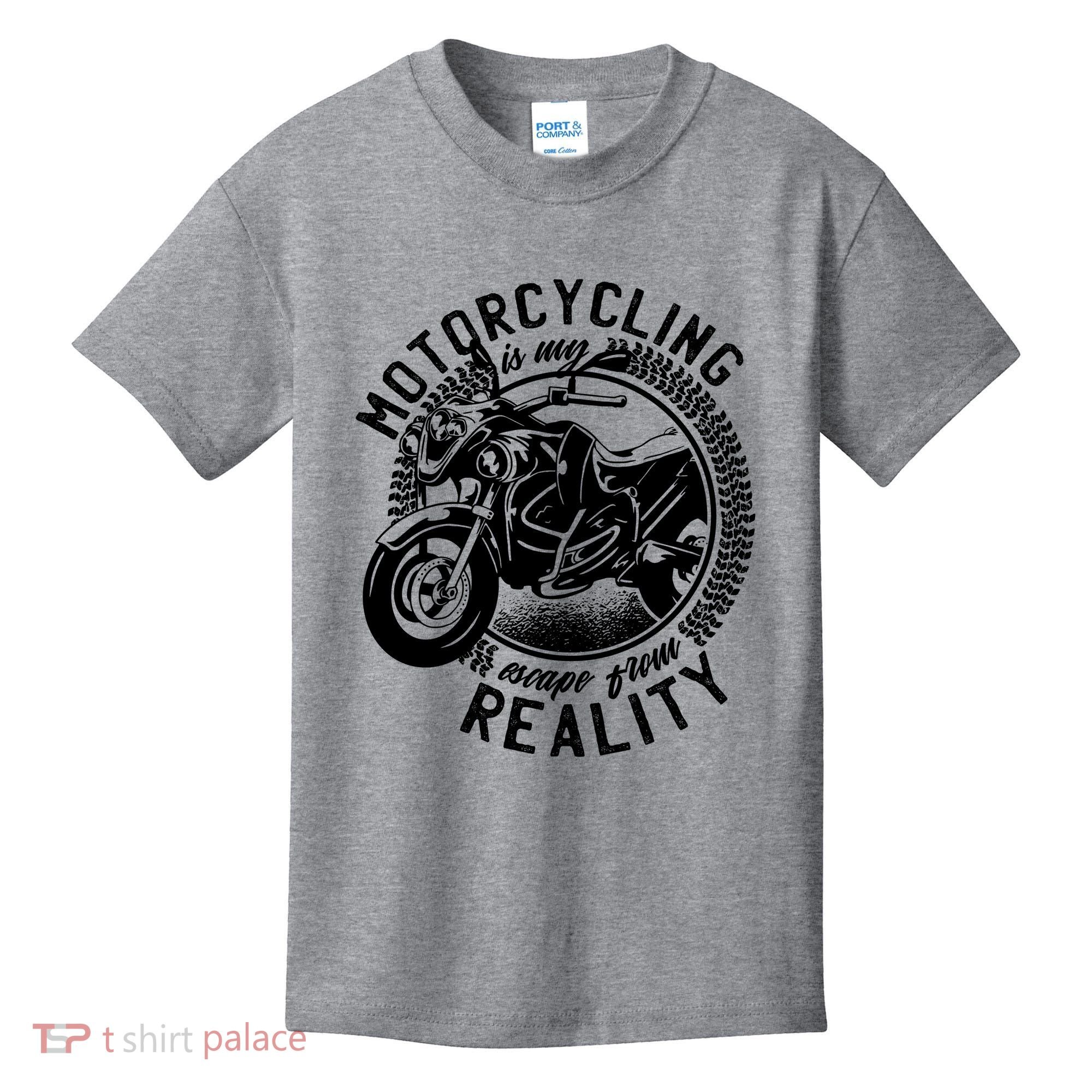 Motorcycling Is Escape From Reality Kids T-Shirt