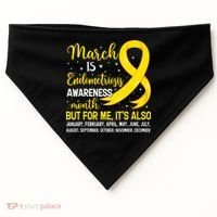 March Is Endometriosis Awareness Month Warrior Support USA-Made Doggie Bandana thumb 0