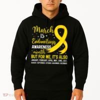 March Is Endometriosis Awareness Month Warrior Support Hoodie thumb 2