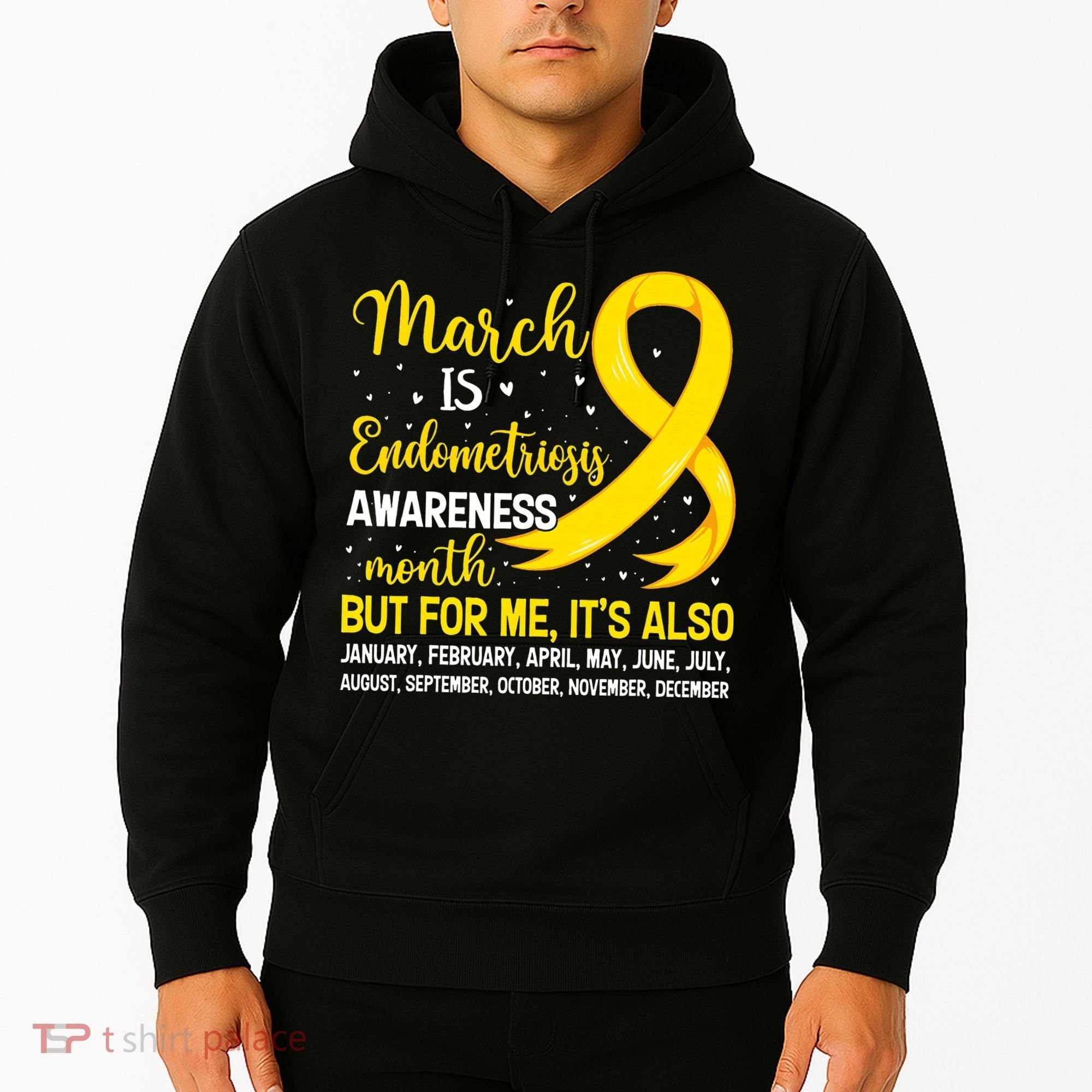 March Is Endometriosis Awareness Month Warrior Support Hoodie