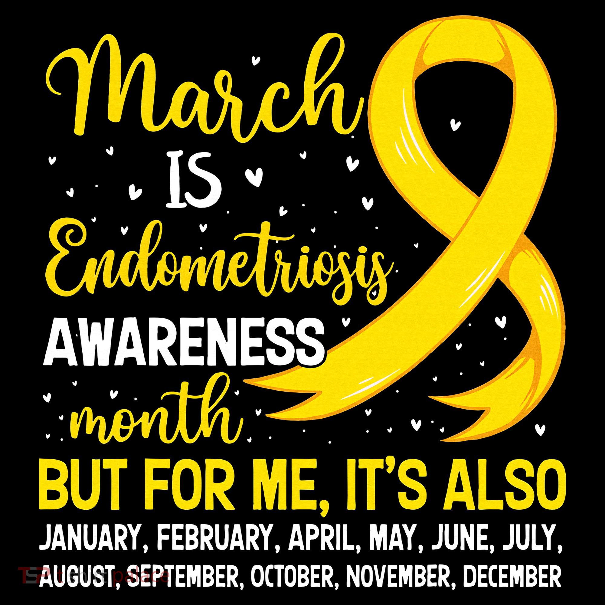March Is Endometriosis Awareness Month Warrior Support Long Sleeve Shirt