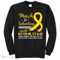 March Is Endometriosis Awareness Month Warrior Support Sweatshirt thumb 0