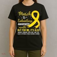 March Is Endometriosis Awareness Month Warrior Support T-Shirt thumb 4