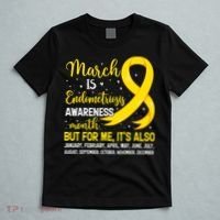 March Is Endometriosis Awareness Month Warrior Support T-Shirt thumb 5