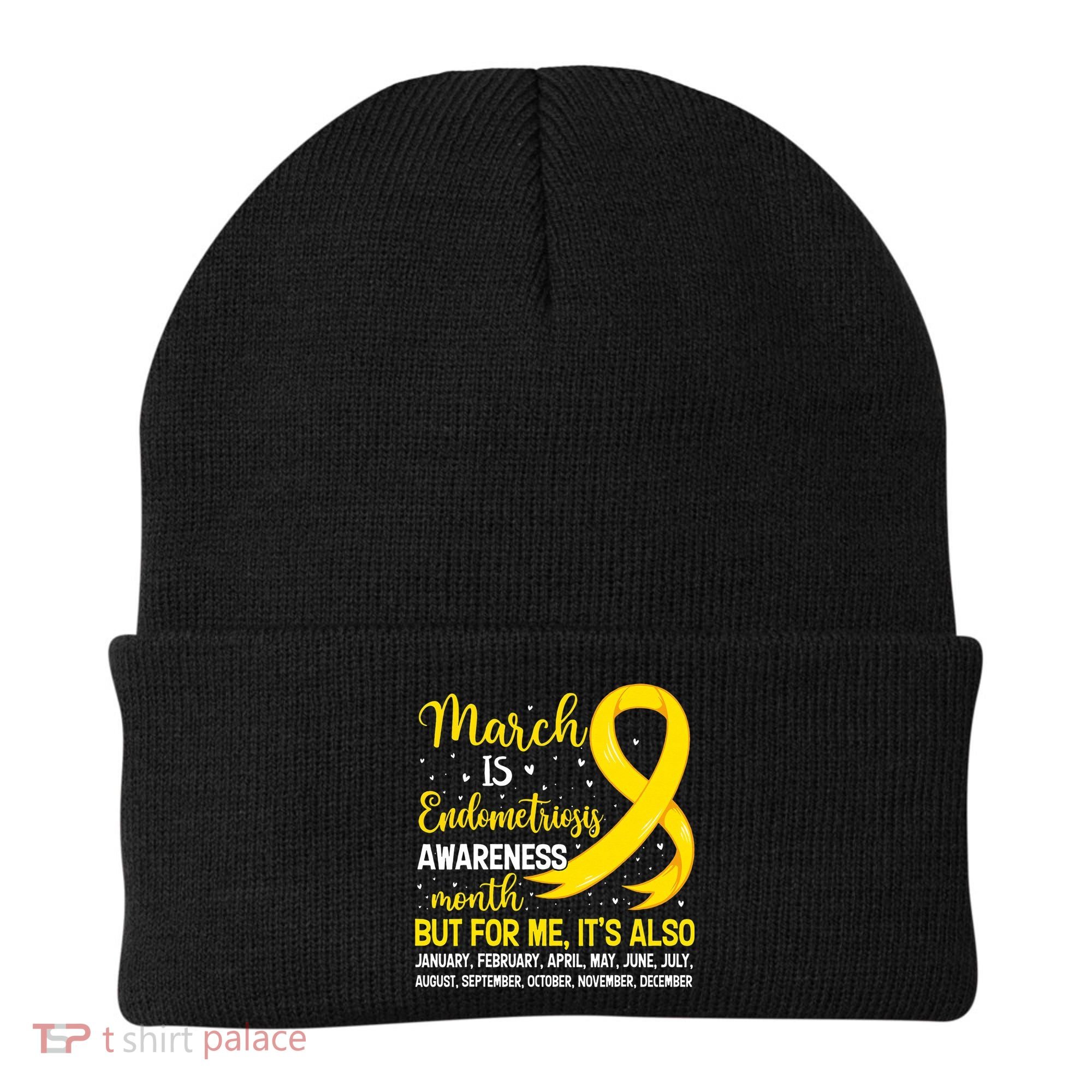 March Is Endometriosis Awareness Month Warrior Support Beanie
