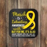 March Is Endometriosis Awareness Month Warrior Support Coaster thumb 0