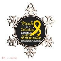 March Is Endometriosis Awareness Month Warrior Support Ornament thumb 0