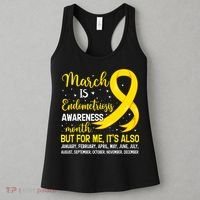 March Is Endometriosis Awareness Month Warrior Support Women's Tank Top thumb 3
