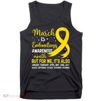 March Is Endometriosis Awareness Month Warrior Support Tank Top thumb 0