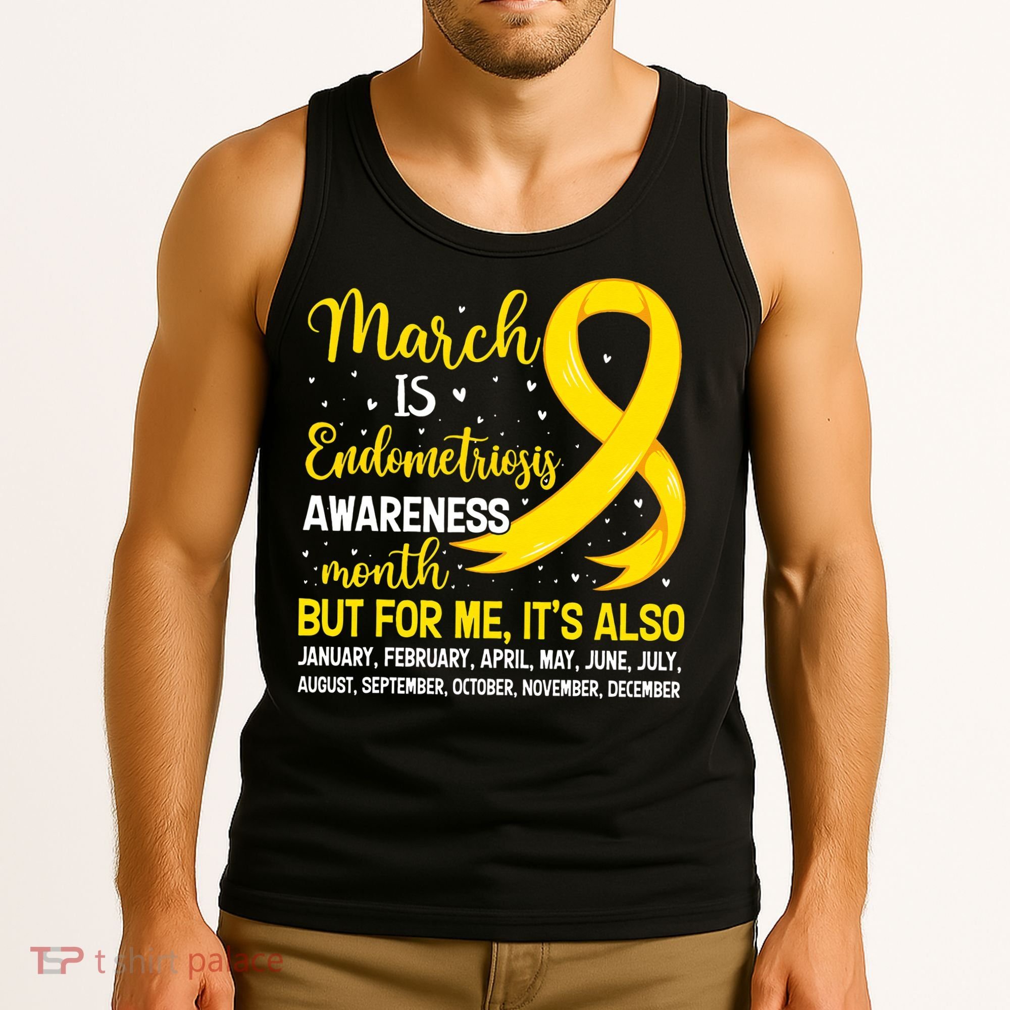 March Is Endometriosis Awareness Month Warrior Support Tank Top