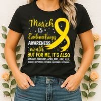 March Is Endometriosis Awareness Month Warrior Support Women's T-Shirt thumb 2