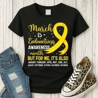 March Is Endometriosis Awareness Month Warrior Support Women's T-Shirt thumb 3