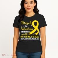 March Is Endometriosis Awareness Month Warrior Support Women's T-Shirt thumb 4