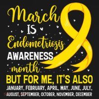 March Is Endometriosis Awareness Month Warrior Support Kids Long Sleeve Shirt thumb 2