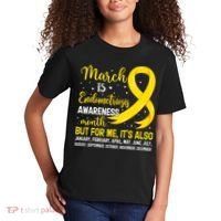 March Is Endometriosis Awareness Month Warrior Support Kids T-Shirt thumb 2