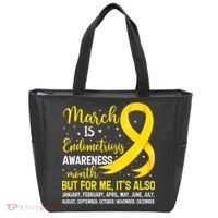 March Is Endometriosis Awareness Month Warrior Support Tote Bag thumb 0