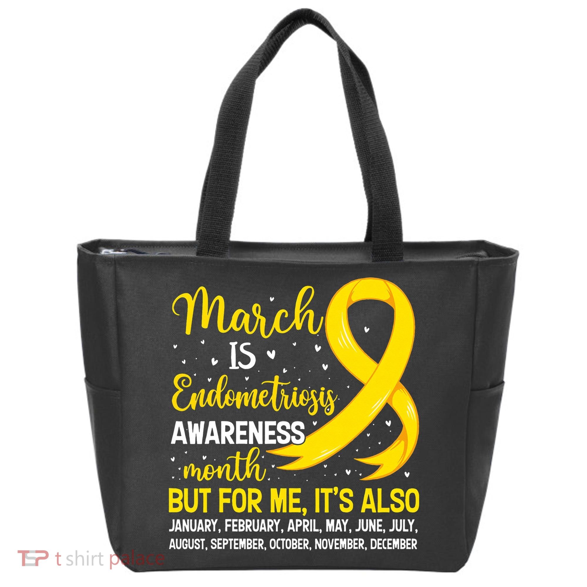 March Is Endometriosis Awareness Month Warrior Support Tote Bag