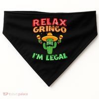 Mexican Immigrant Funny Mexican Women USA-Made Doggie Bandana thumb 0