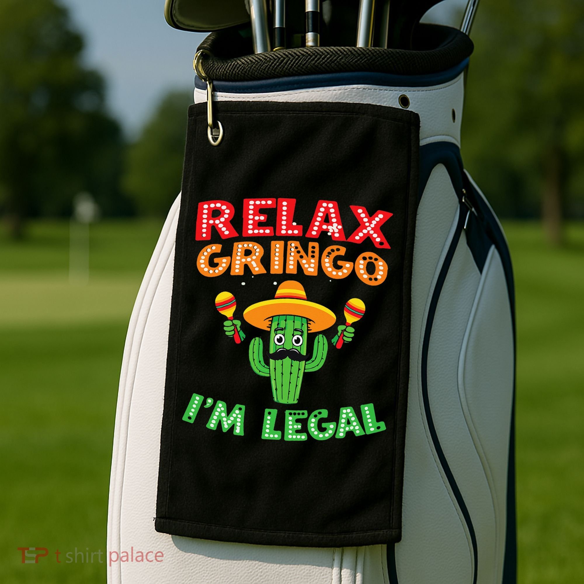 Mexican Immigrant Funny Mexican Women Golf Towel