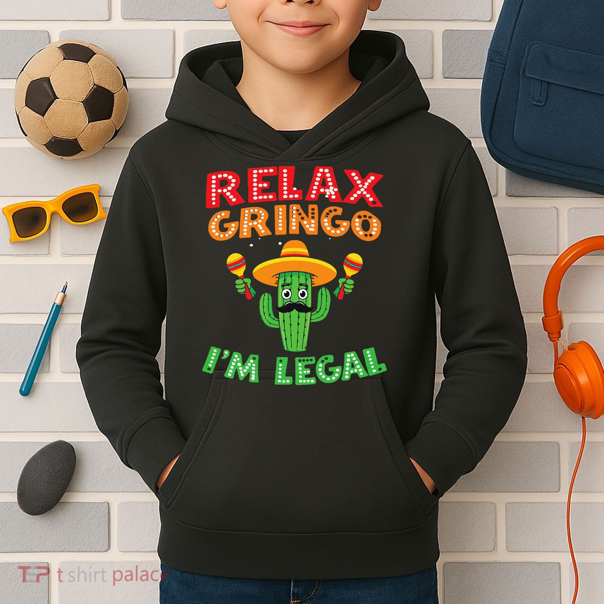 Mexican Immigrant Funny Mexican Women Kids Hoodie