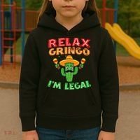 Mexican Immigrant Funny Mexican Women Kids Hoodie thumb 3