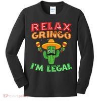 Mexican Immigrant Funny Mexican Women Kids Long Sleeve Shirt thumb 0