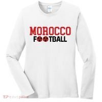 Morocco International Futbol Team Soccer Women's Long Sleeve Shirt thumb 0