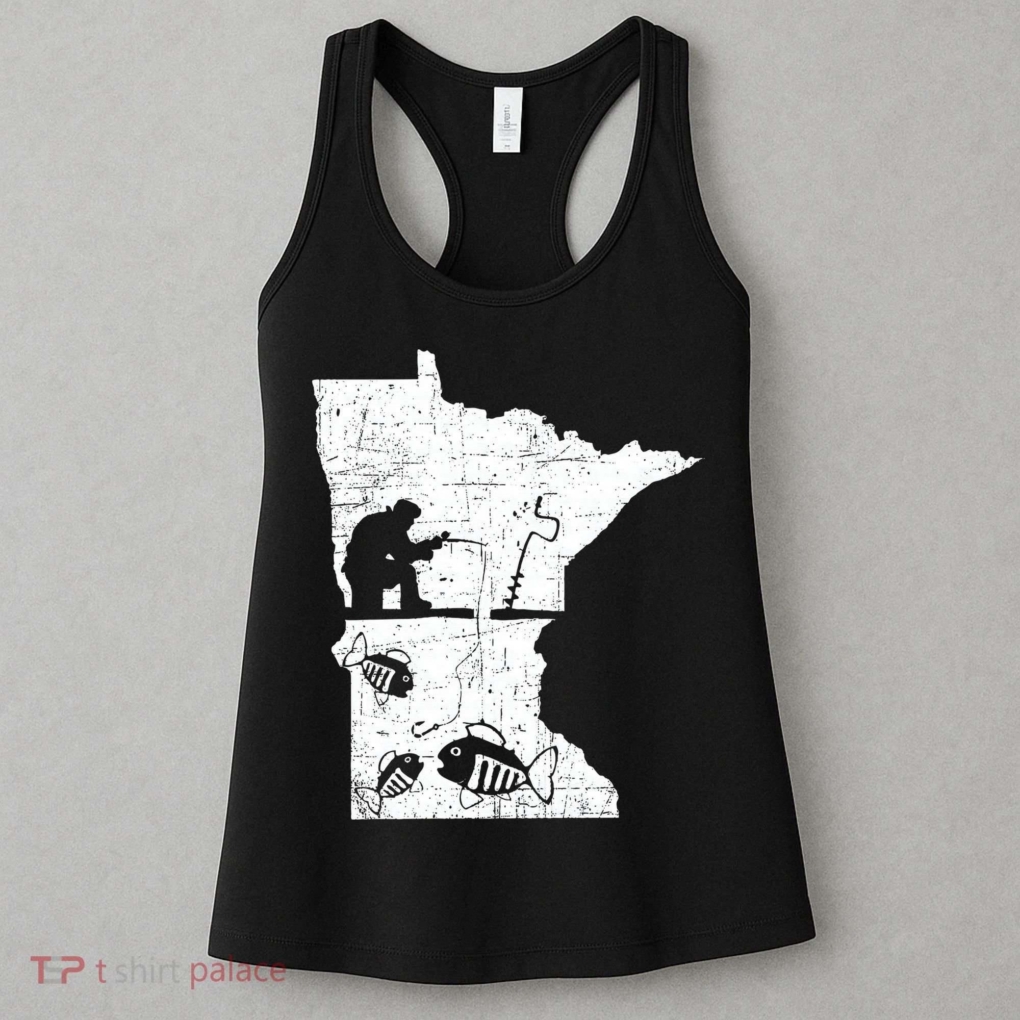 Minnesota Ice Fishing Love Minnesota Fishing Women's Tank Top