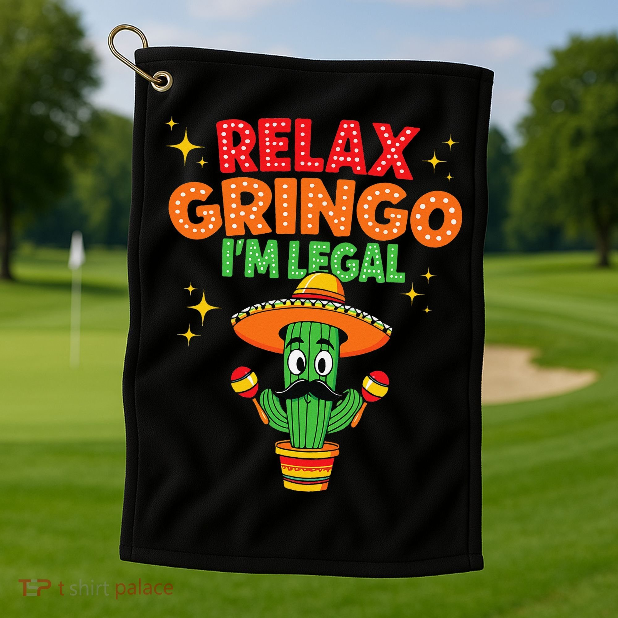 Mexican Immigrant Funny Mexican Women Golf Towel