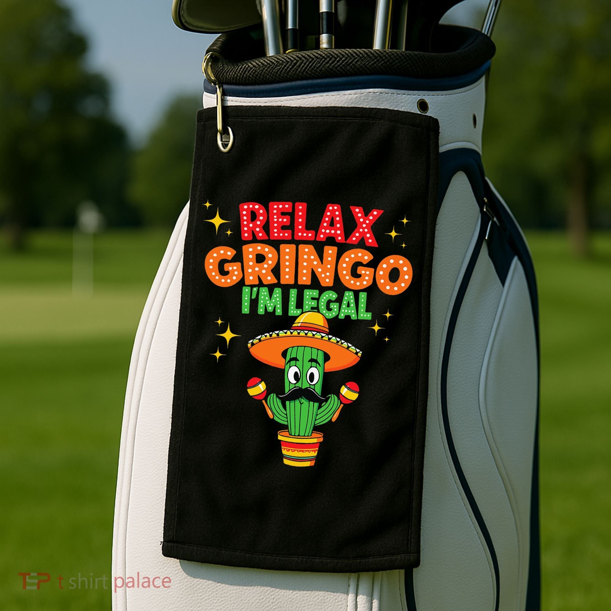 Mexican Immigrant Funny Mexican Women Golf Towel