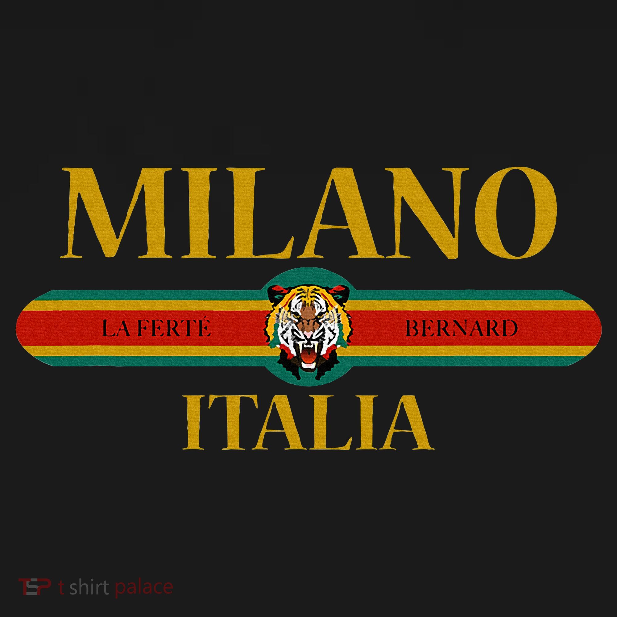 Milano Italia Fashion Tiger Face Milan Italy T-Shirt