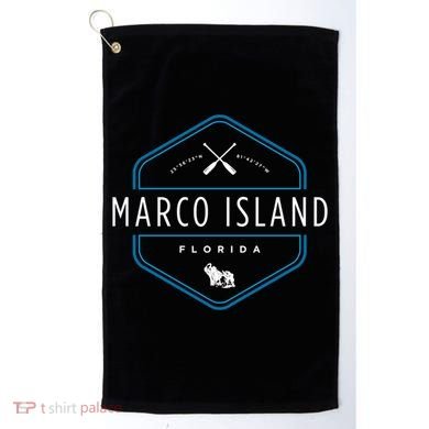 Marco Island Florida Beach Graphic Cool Gift Golf Towel