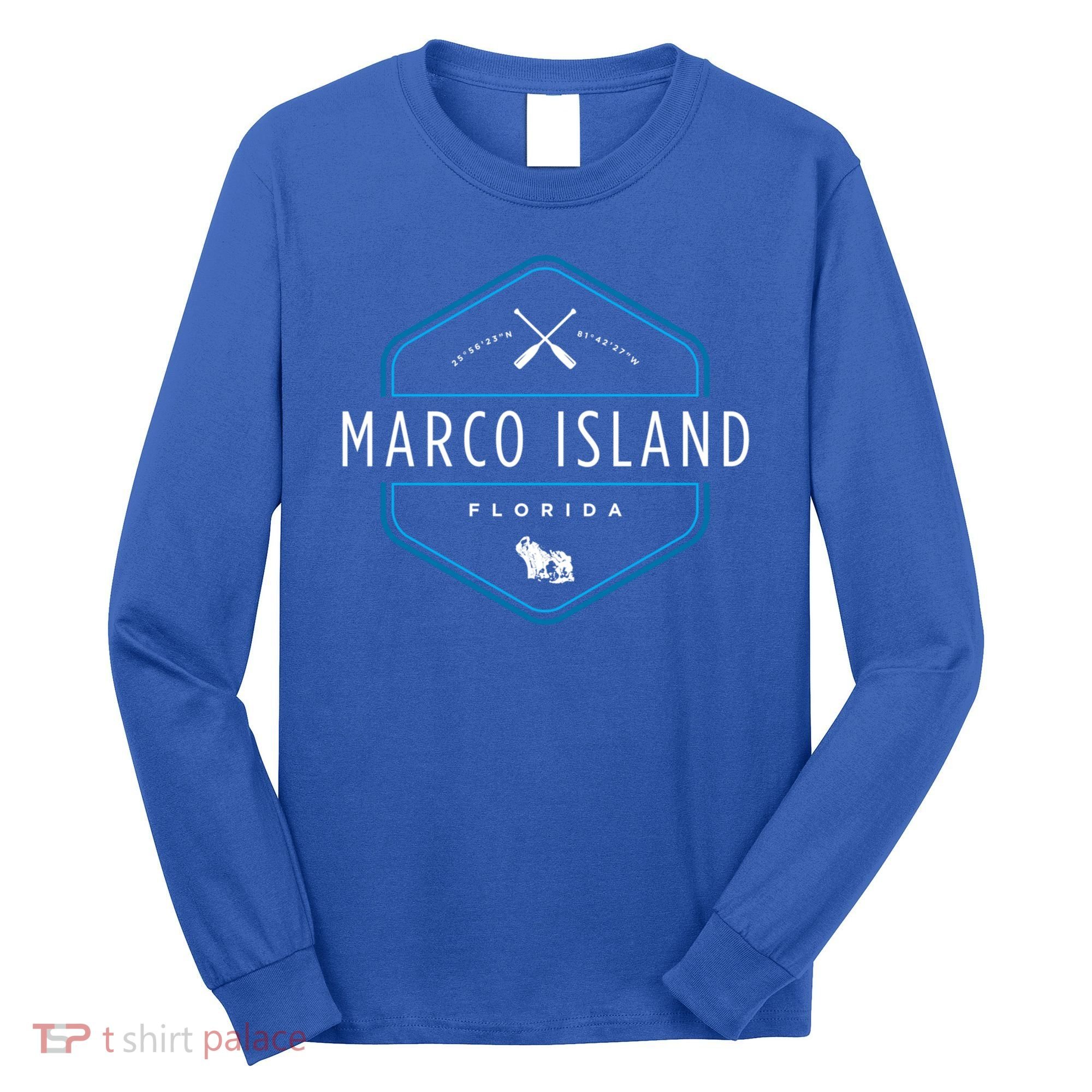 Marco Island Florida Beach Graphic Cool Gift Long Sleeve Shirt