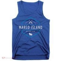 Marco Island Florida Beach Graphic Cool Gift Tank Top thumb 0