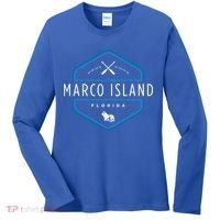 Marco Island Florida Beach Graphic Cool Gift Women's Long Sleeve Shirt thumb 0