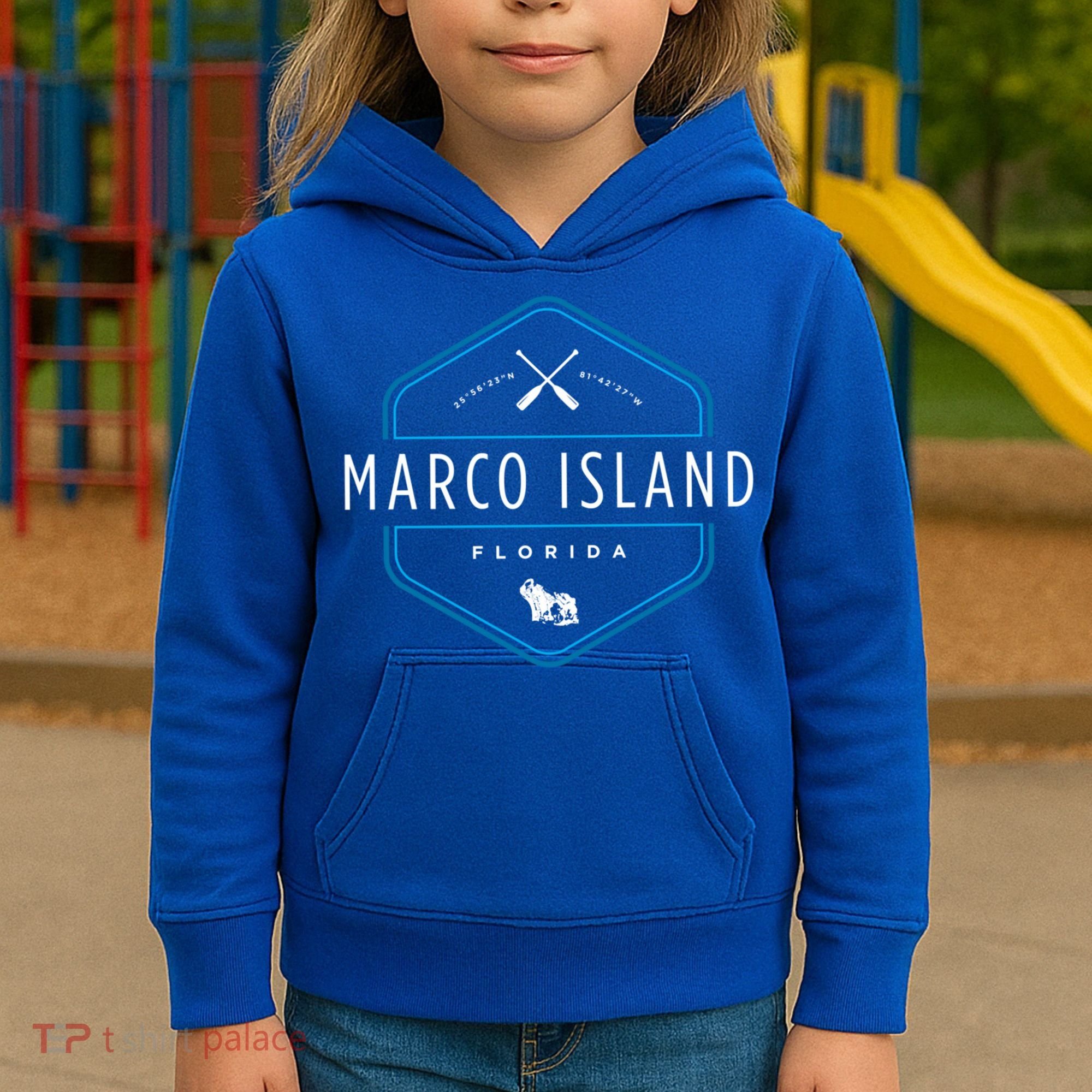 Marco Island Florida Beach Graphic Cool Gift Kids Hoodie