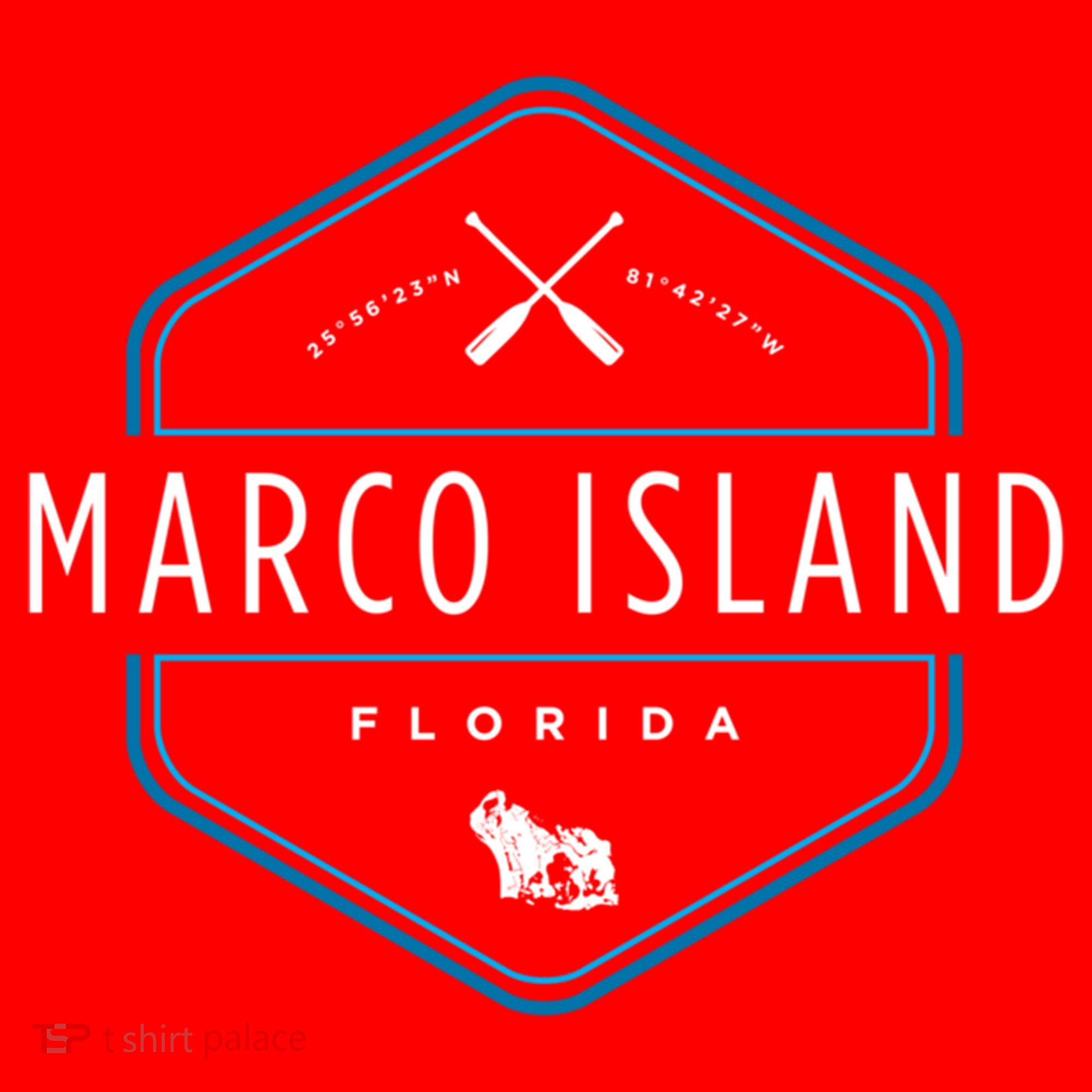 Marco Island Florida Beach Graphic Cool Gift Santa Hat