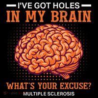 Ms IVe Got Holes In My Brain Multiple Sclerosis Awareness Women's Hoodie thumb 2