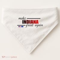 Make Indiana Great Again USA-Made Doggie Bandana thumb 0