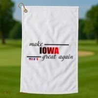 Make Iowa Great Again Golf Towel thumb 1